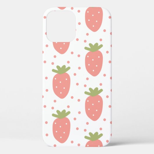 Achtergrond aardbeien voor vruchten Case-Mate iPhone case (Achterkant)