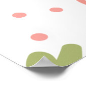 Achtergrond aardbeien voor vruchten poster (Hoek)