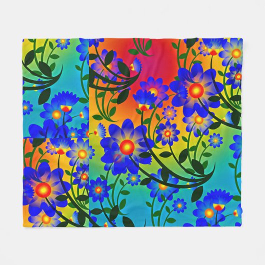 Achtergrond Abstract Kleurrijk Ontwerp Fleece Deke (Voorkant (Horizontaal))