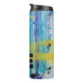 Achtergrond abstracte graffiti thermosbeker (Geroteerd rechts)