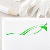 Achtergrond abstracte groene zonnetjes etiket (Insitu)