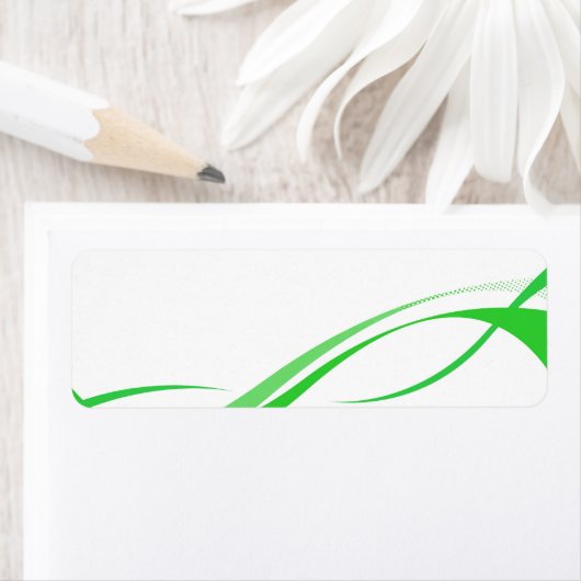 Achtergrond abstracte groene zonnetjes etiket (Insitu)