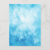 Achtergrond abstracte handtekening Waterverf: blau Briefkaart (Voorkant)