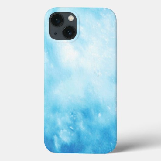Achtergrond abstracte handtekening Waterverf: Blau Case-Mate iPhone Case (Achterkant)