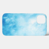 Achtergrond abstracte handtekening Waterverf: Blau Case-Mate iPhone Case (Achterkant (horizontaal))
