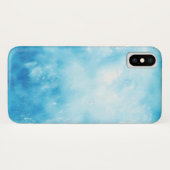 Achtergrond abstracte handtekening Waterverf: Blau Case-Mate iPhone Case (Achterkant (horizontaal))