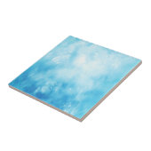 Achtergrond abstracte handtekening Waterverf: Blau Tegeltje (Zijkant)