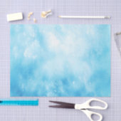 Achtergrond abstracte handtekening Waterverf: Blau Tissuepapier (Craft)