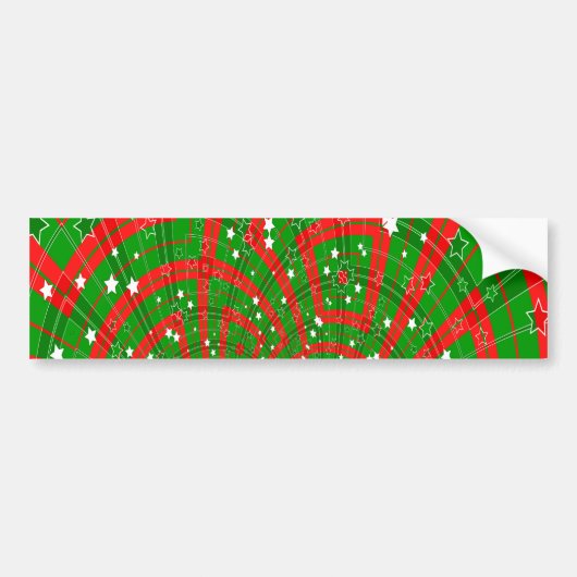 achtergrond abstracte kerstpatronen bumper stick bumpersticker (Voorkant)