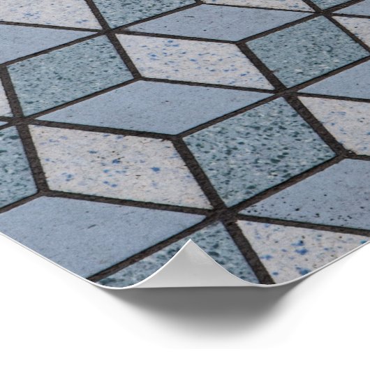 Achtergrond abstracte kunstblokken poster (Hoek)