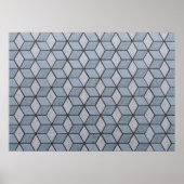 Achtergrond abstracte kunstblokken poster (Voorkant)