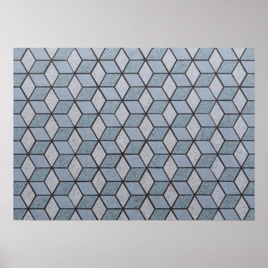 Achtergrond abstracte kunstblokken poster (Voorkant)