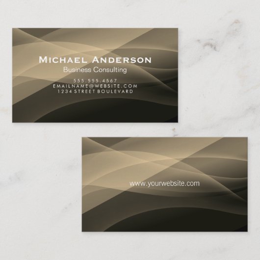 Achtergrond abstracte lagen visitekaartje (Voorkant / Achterkant)