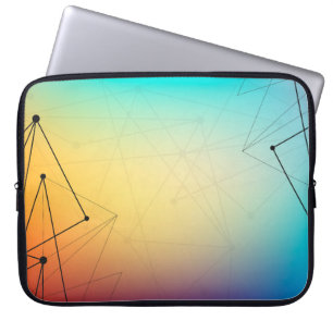 Achtergrond abstracte lijn laptop sleeve