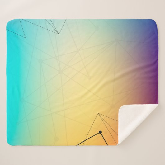 Achtergrond abstracte lijn sherpa deken (Voorkant (horizontaal))