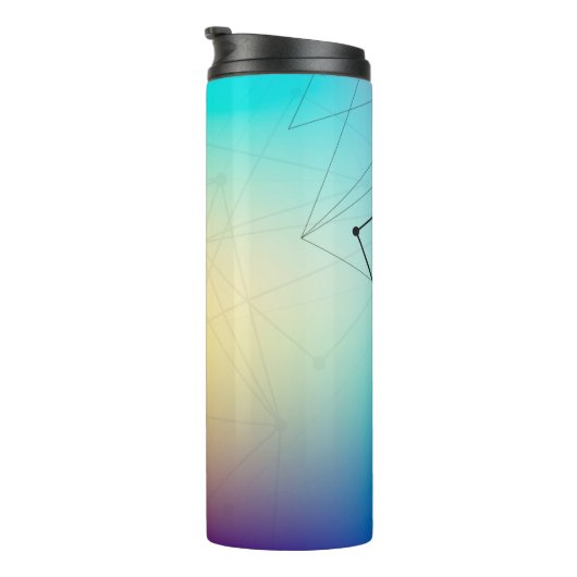 Achtergrond abstracte lijn thermosbeker (Geroteerd rechts)