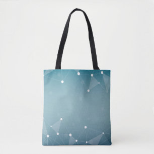 Achtergrond abstracte lijn tote bag