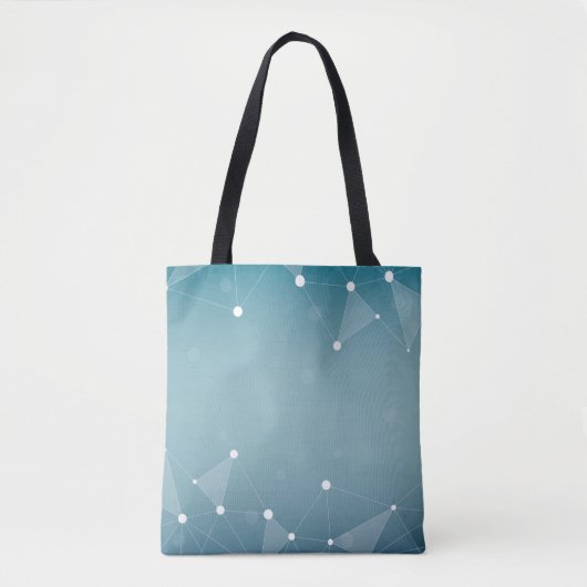 Achtergrond abstracte lijn tote bag (Voorkant)