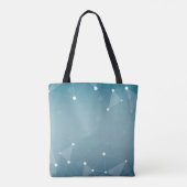 Achtergrond abstracte lijn tote bag (Achterkant)