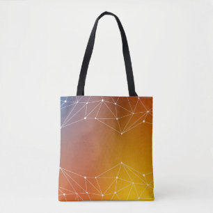 Achtergrond abstracte lijn tote bag