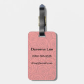 Achtergrond abstracte rode rozen bagagelabel (Achterkant verticaal)