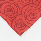 Achtergrond abstracte rode rozen fleece deken (Hoek)