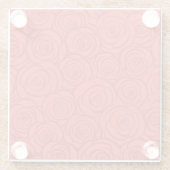 Achtergrond abstracte rode rozen glazen onderzetter (Achterkant)