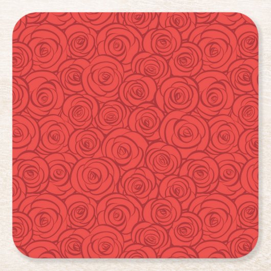 Achtergrond abstracte rode rozen kartonnen onderzetters (Voorkant)