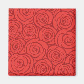 Achtergrond abstracte rode rozen magneet (Voorkant)