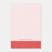 Achtergrond abstracte rode rozen post-it® notes (Voorkant)