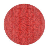 Achtergrond abstracte rode rozen snijplank (Voorkant)