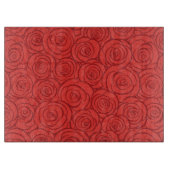 Achtergrond abstracte rode rozen snijplank (Voorkant)