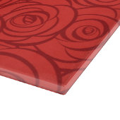 Achtergrond abstracte rode rozen snijplank (Hoek)