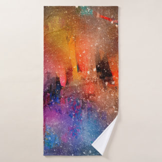 Achtergrond abstracte waterverf badhanddoek