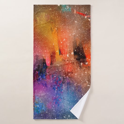 Achtergrond abstracte waterverf badhanddoek (Badhanddoek)