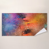 Achtergrond abstracte waterverf badhanddoek (Badhanddoek)