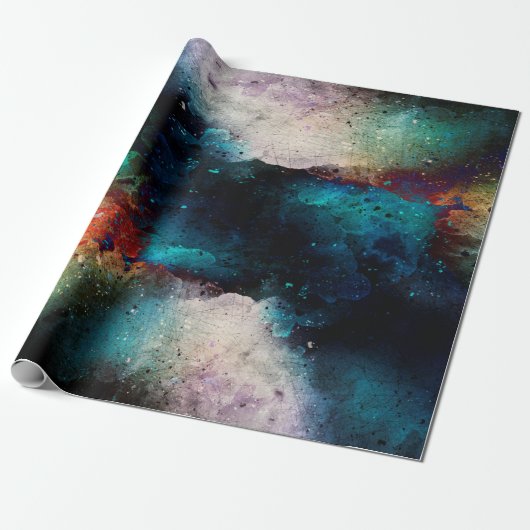 Achtergrond abstracte waterverf cadeaupapier (Uitgerold)