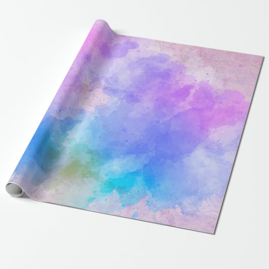 Achtergrond abstracte waterverf cadeaupapier (Uitgerold)