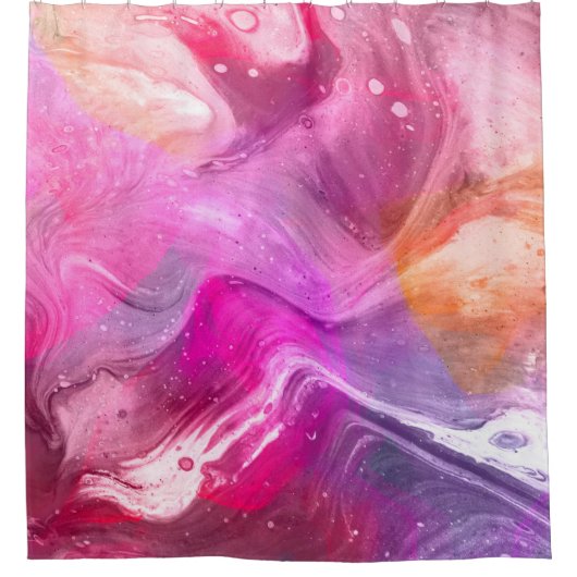 Achtergrond abstracte waterverf douchegordijn (Voorkant)