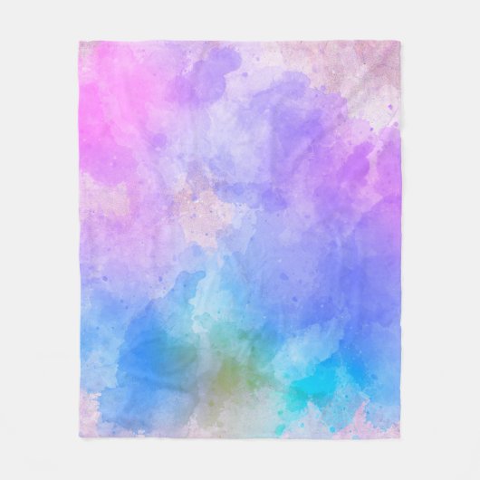 Achtergrond abstracte waterverf fleece deken (Voorkant)