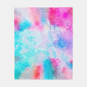 Achtergrond abstracte waterverf fleece deken (Voorkant)