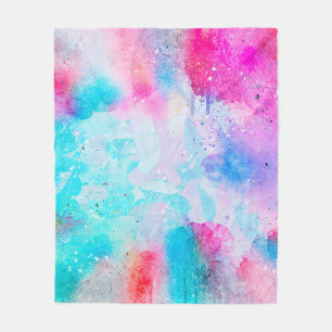 Achtergrond abstracte waterverf fleece deken