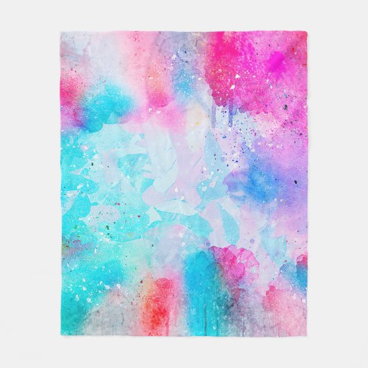 Achtergrond abstracte waterverf fleece deken (Voorkant)