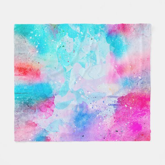 Achtergrond abstracte waterverf fleece deken (Voorkant (Horizontaal))