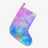 Achtergrond abstracte waterverf kleine kerstsok (Voorkant (Hangend))