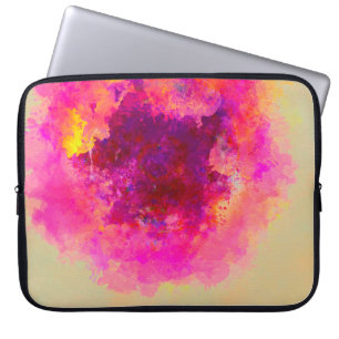 achtergrond abstracte waterverf. Kleurrijke textuu Laptop Sleeve