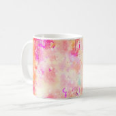 Achtergrond abstracte waterverf koffiemok (Voorkant links)