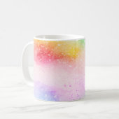 Achtergrond abstracte waterverf koffiemok (Voorkant links)
