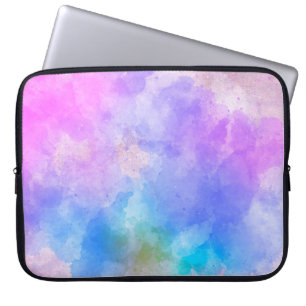 Achtergrond abstracte waterverf laptop sleeve