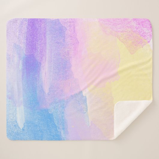 Achtergrond abstracte waterverf sherpa deken (Voorkant (horizontaal))